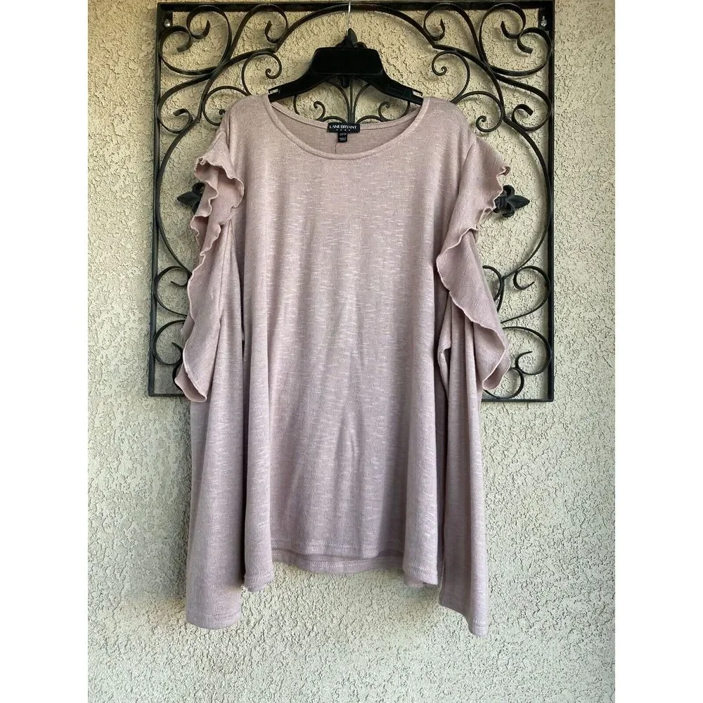Lane Bryant Cold Shoulder Lightweight Sweater - Pink - Size 22/24 - Picture 1 of 7